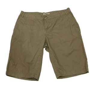 NATURAL REFLECTIONS Women’s Tan Lightweight Cotton Shorts SZ 14